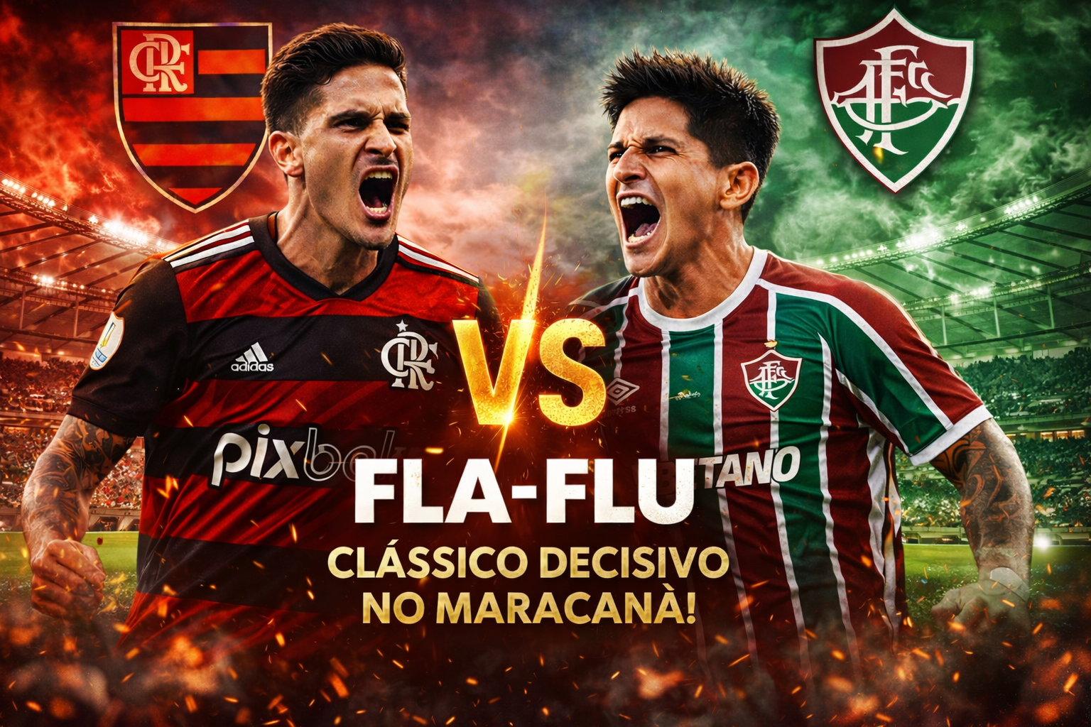 Fla Flu clássico decisivo no Maracanã 1
